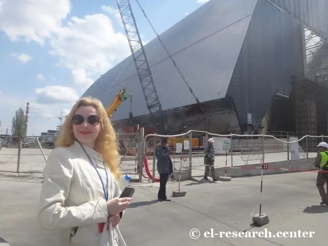 Ірина Кременовська на об'єкті Арка (ЧАЕС)